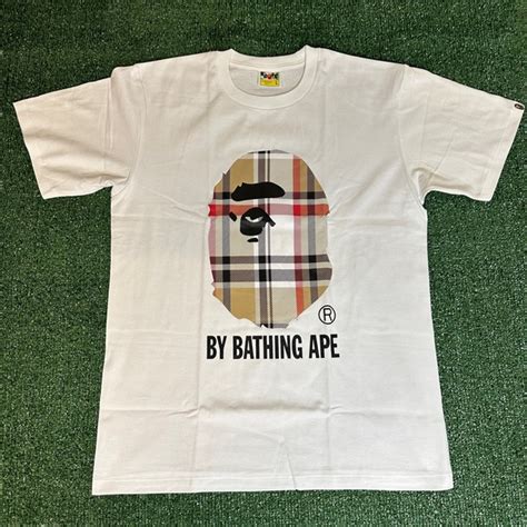 bape shirt burberry|authentic bape shirts.